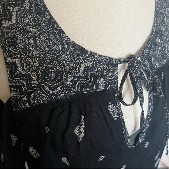 Lucky Brand tribal boho blouse top - Picture 4 of 6